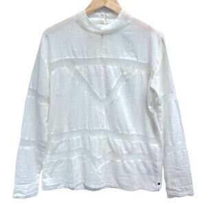 One Teaspoon Cutout Back Long Sleeve Mesh Top Size XS